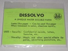 Dissolvo (Spy Paper)