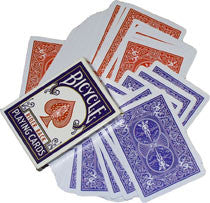 Double Back Bicycle Red/Blue, Gaffed Cards