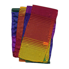 4 Inches x 9 Feet Multicolour Silk Streamer