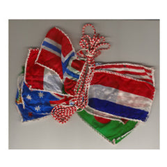 Production String Of Silk Flags, Small